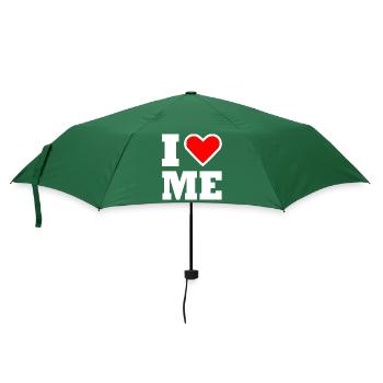 I love me - Regenschirm (klein) - Flaschengrün - Vorne