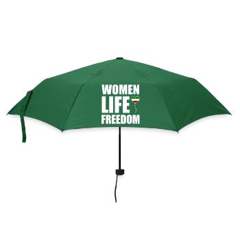 Women life freedom - Regenschirm (klein) - Flaschengrün - Vorne