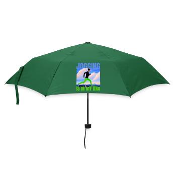 JOGGEN IST IN MEINER DNA - Regenschirm (klein) - Flaschengrün - Vorne