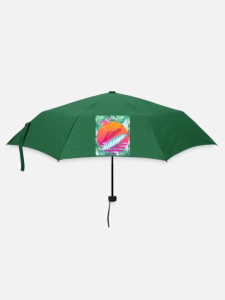 Miami, Florida USA - Regenschirm (klein) - Flaschengrün
