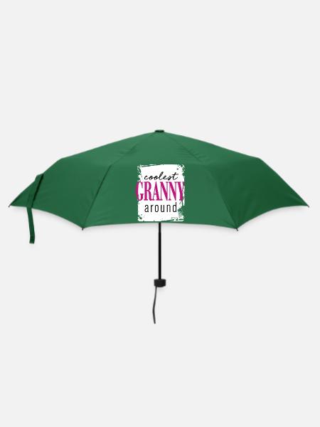 Coolest Granny - Regenschirm (klein) - Flaschengrün