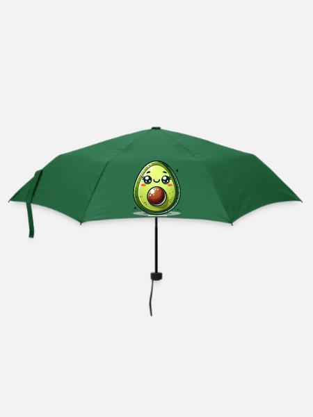 Avocado Comic - Regenschirm (klein) - Flaschengrün