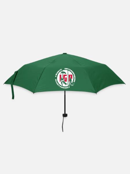 IGP Edition 2022 ehemals IPO VPG weiß - Regenschirm (klein) - Flaschengrün