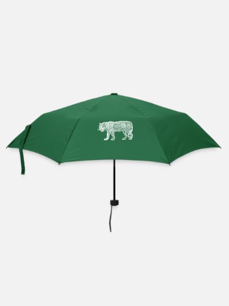 Tiger - Regenschirm (klein) - Flaschengrün