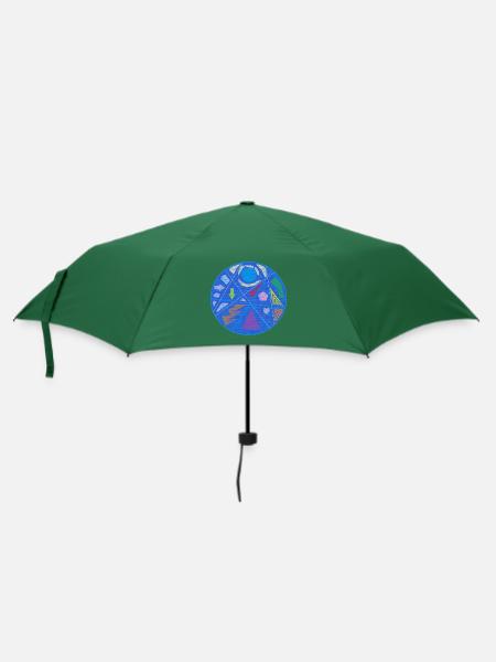 Gesprächsstarter - Regenschirm (klein) - Flaschengrün