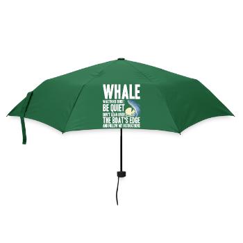 Wale beobachten - Regenschirm (klein) - Flaschengrün - Vorne