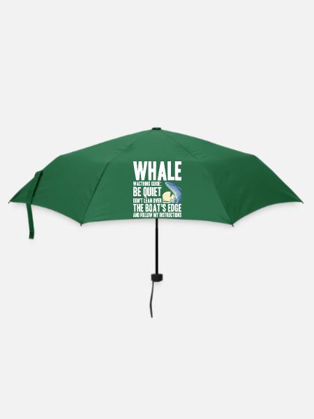 Wale beobachten - Regenschirm (klein) - Flaschengrün