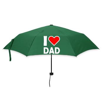 I love dad - Regenschirm (klein) - Flaschengrün - Vorne