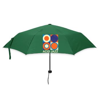 Retro Acid Jazz - Regenschirm (klein) - Flaschengrün - Vorne