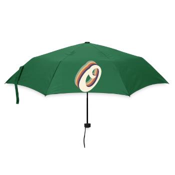 Buchstabe O - Regenschirm (klein) - Flaschengrün - Vorne