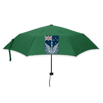 Neuseeland Aotearoa Kiwi 12 - Regenschirm (klein) - Flaschengrün - Vorne