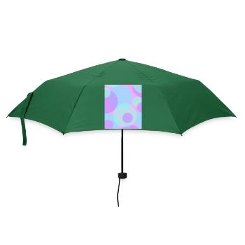 Punkte in Pastell - Regenschirm (klein) - Flaschengrün - Vorne