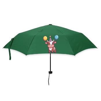 Stier Geburtstag Baby - Regenschirm (klein) - Flaschengrün - Vorne