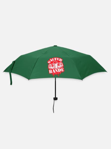 Säufer Bande Bier - Regenschirm (klein) - Flaschengrün