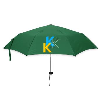Buchstabe K - Regenschirm (klein) - Flaschengrün - Vorne