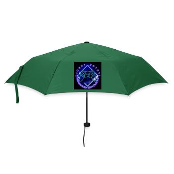 Jonny Zockt Mitmachen erwünscht LOGO 2023 - Regenschirm (klein) - Flaschengrün - Vorne