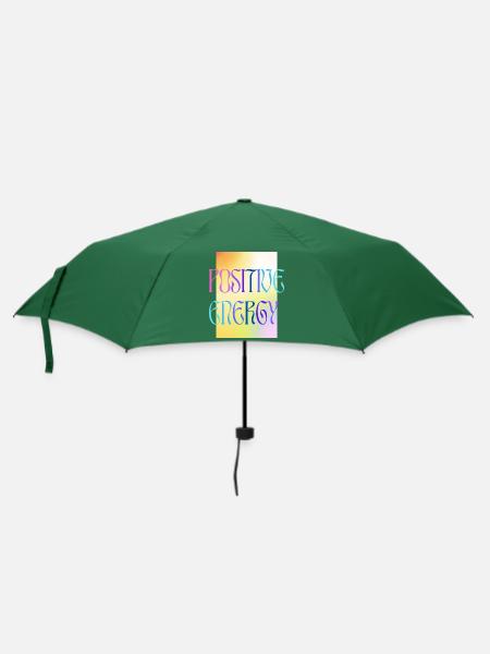 POSITIVE ENERGY - colourful - Regenschirm (klein) - Flaschengrün