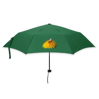 Bienen sind wichtige Bestäuber und machen Honig - Regenschirm (klein) - Flaschengrün - Vorne