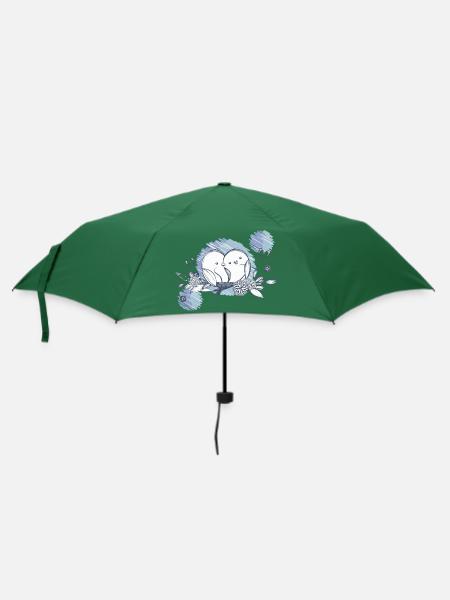 Hochzeit Brautpaar Geschenk Just Married Liebe - Regenschirm (klein) - Flaschengrün