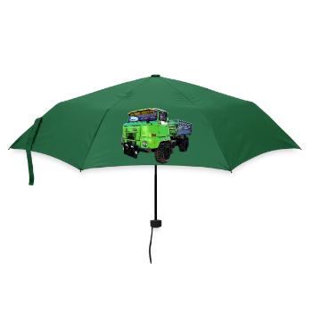 IFA L60 mit Ballonreifen Allrad 4x4 Kipper - Regenschirm (klein) - Flaschengrün - Vorne