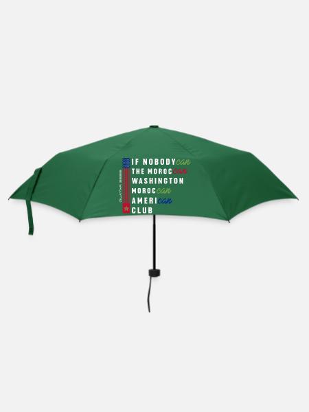 WENN NIEMANDKANN DER MAROKKANISCHE WASHIGTON MAROKKANER - Regenschirm (klein) - Flaschengrün