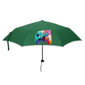 Neon Gaming Controller / Kontroller - Regenschirm (klein) - Flaschengrün - Vorne