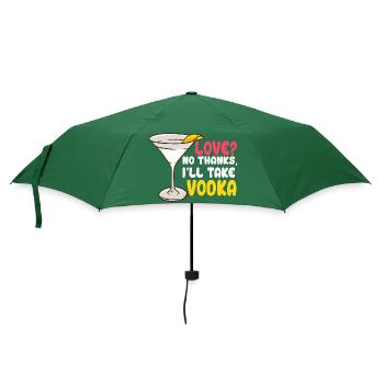 I'll Take Vodka - Regenschirm (klein) - Flaschengrün - Vorne