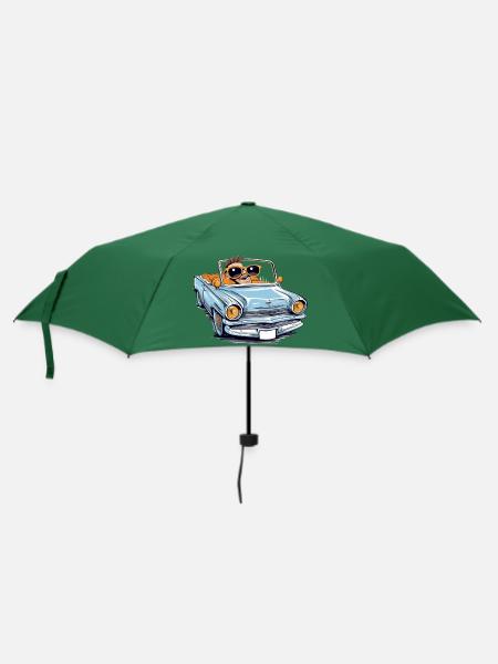 Marc im Cabrio - Regenschirm (klein) - Flaschengrün