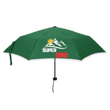 Super Papa - Regenschirm (klein) - Flaschengrün - Vorne