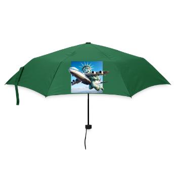 Liberty Besucht die Heimat - Regenschirm (klein) - Flaschengrün - Vorne