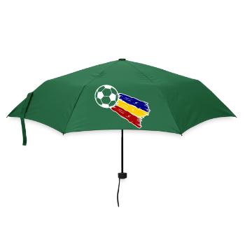 Das Team Rumänien - Regenschirm (klein) - Flaschengrün - Vorne