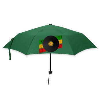 Dub Reggae Platte - Regenschirm (klein) - Flaschengrün - Vorne