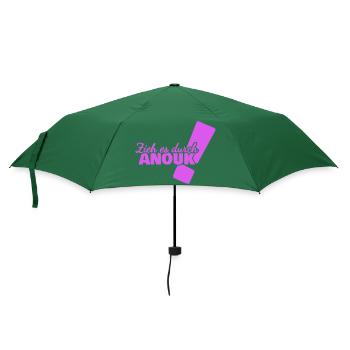 Anouk als Vorname - Regenschirm (klein) - Flaschengrün - Vorne