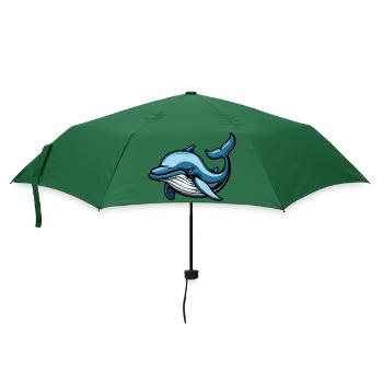 delfin comic - Regenschirm (klein) - Flaschengrün - Vorne