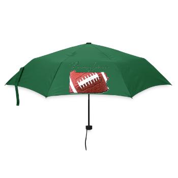 Football in der Pennsylvania State Landkarte PA - Regenschirm (klein) - Flaschengrün - Vorne