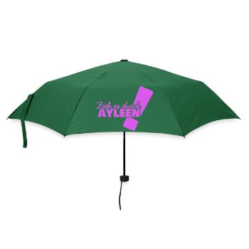 Ayleen als Vorname - Regenschirm (klein) - Flaschengrün - Vorne
