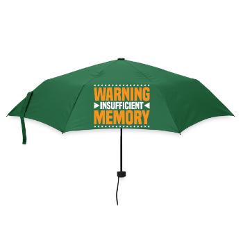 Warning Insufficient Memory 7 - Regenschirm (klein) - Flaschengrün - Vorne