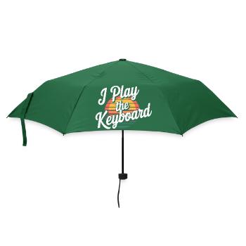 I Play The Keyboard 18 - Regenschirm (klein) - Flaschengrün - Vorne