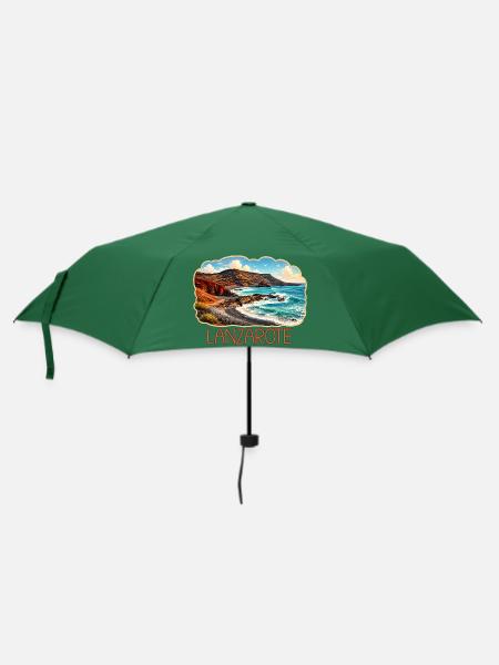 Lanzerote Küste - Regenschirm (klein) - Flaschengrün