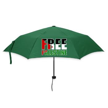 Free palestine - Regenschirm (klein) - Flaschengrün - Vorne