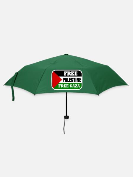 Free palestine free gaza - Regenschirm (klein) - Flaschengrün