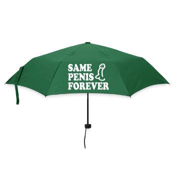 Same penis forever - Regenschirm (klein) - Flaschengrün - Vorne