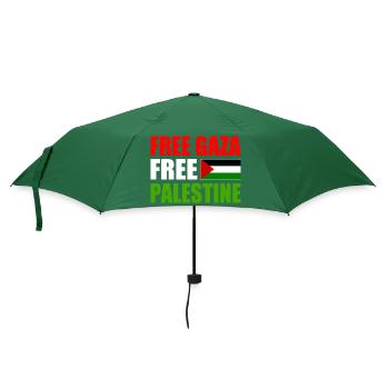 Free gaza free palestine - Regenschirm (klein) - Flaschengrün - Vorne