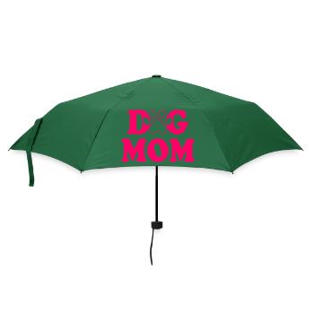 Dog mom - Regenschirm (klein) - Flaschengrün - Vorne