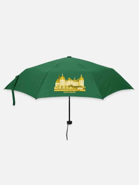 Moritzburg Dresden Sachsen Jagdschloss König Augus - Regenschirm (klein) - Flaschengrün