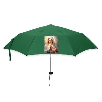Heilige Maria Maria Madonna Mariana Jungfrau Maria Heilige - Regenschirm (klein) - Flaschengrün - Vorne