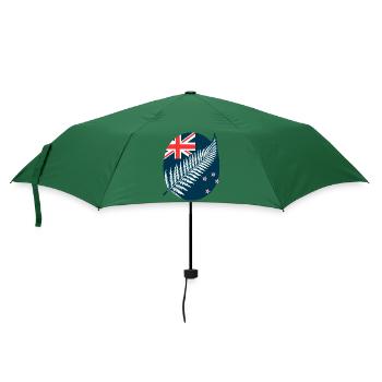 Neuseeland Aotearoa Kiwi 6 - Regenschirm (klein) - Flaschengrün - Vorne