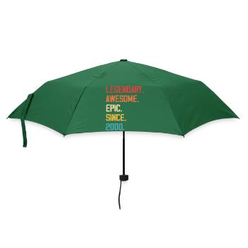 Episch & Legendär Geboren im Jahr 2000: 24-jähriges Jubiläum - Regenschirm (klein) - Flaschengrün - Vorne