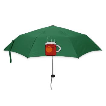 Glühwein - Regenschirm (klein) - Flaschengrün - Vorne