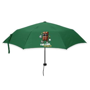 Cooler Schokoriegel - Regenschirm (klein) - Flaschengrün - Vorne